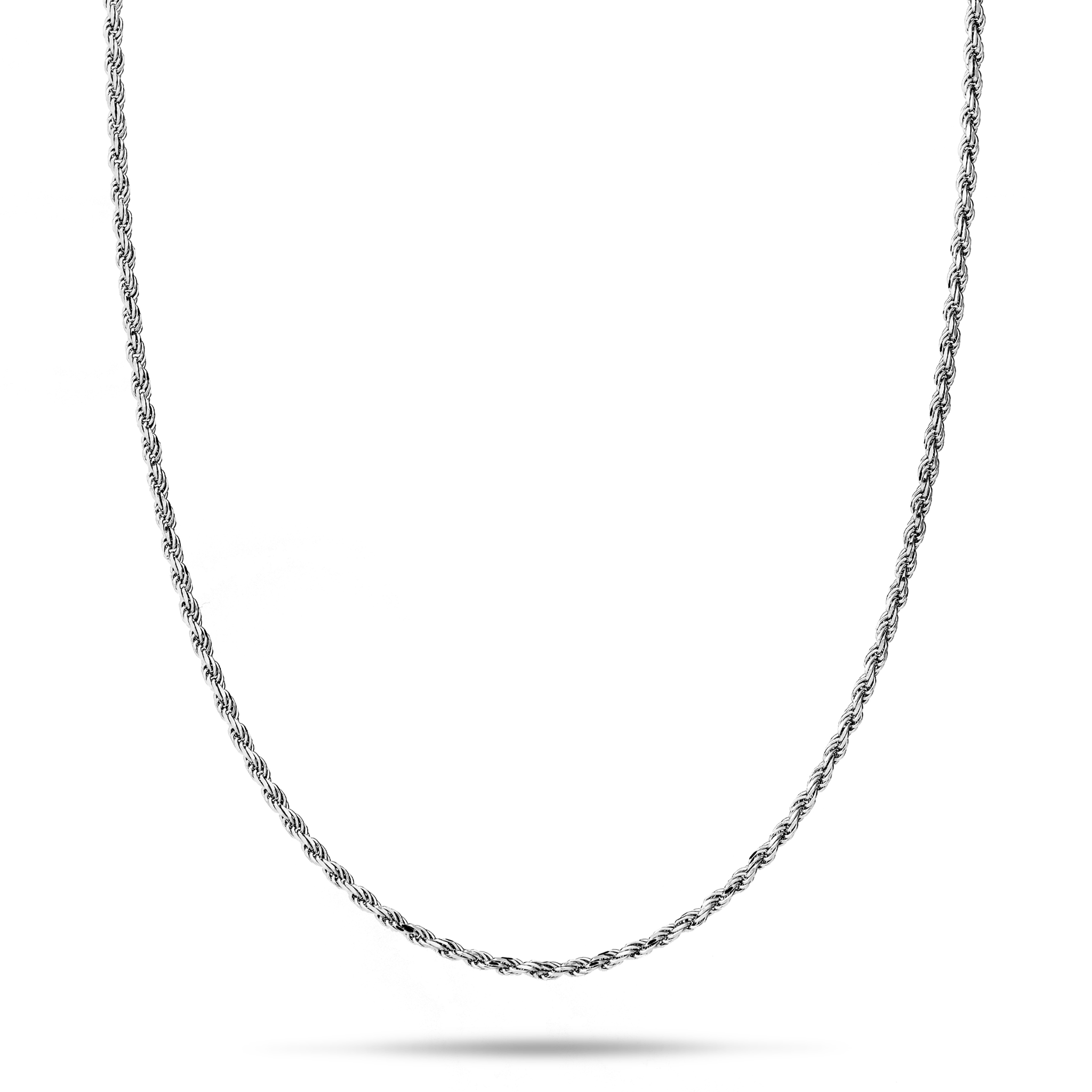 1.0mm Flex Rope Chain in White Gold