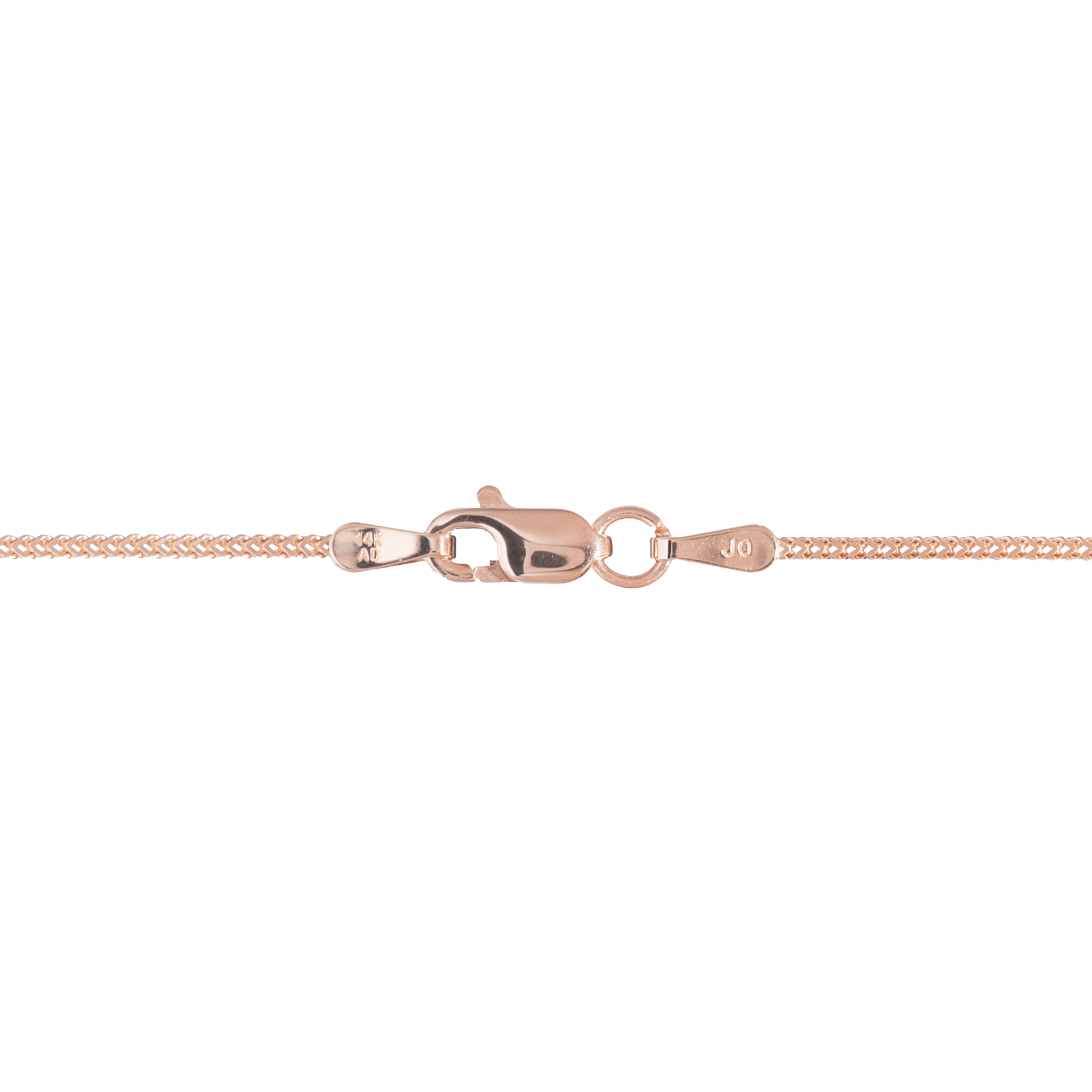 1.2mm Singapore Foxtail Chain in Rose Gold