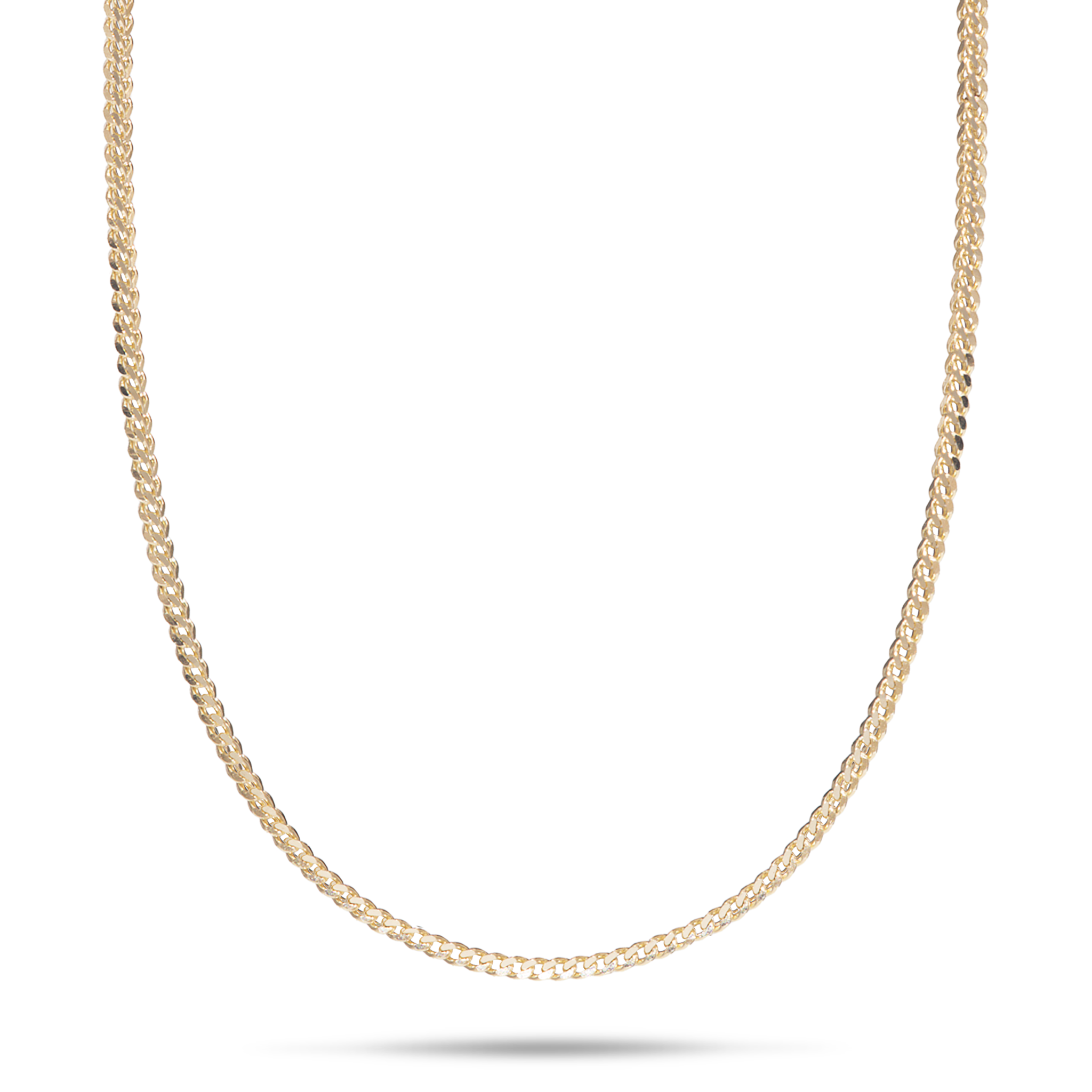 1,2 mm Singapur-Fuchsschwanzkette in Gold
