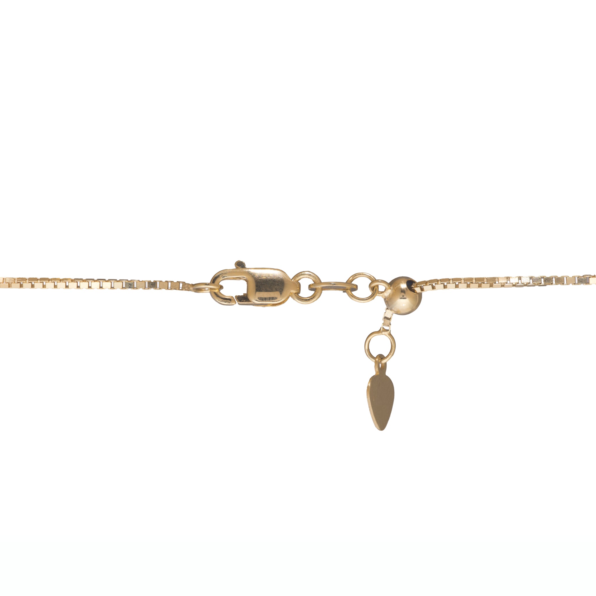 22" Adjustable 0.85mm Box Chain in Gold