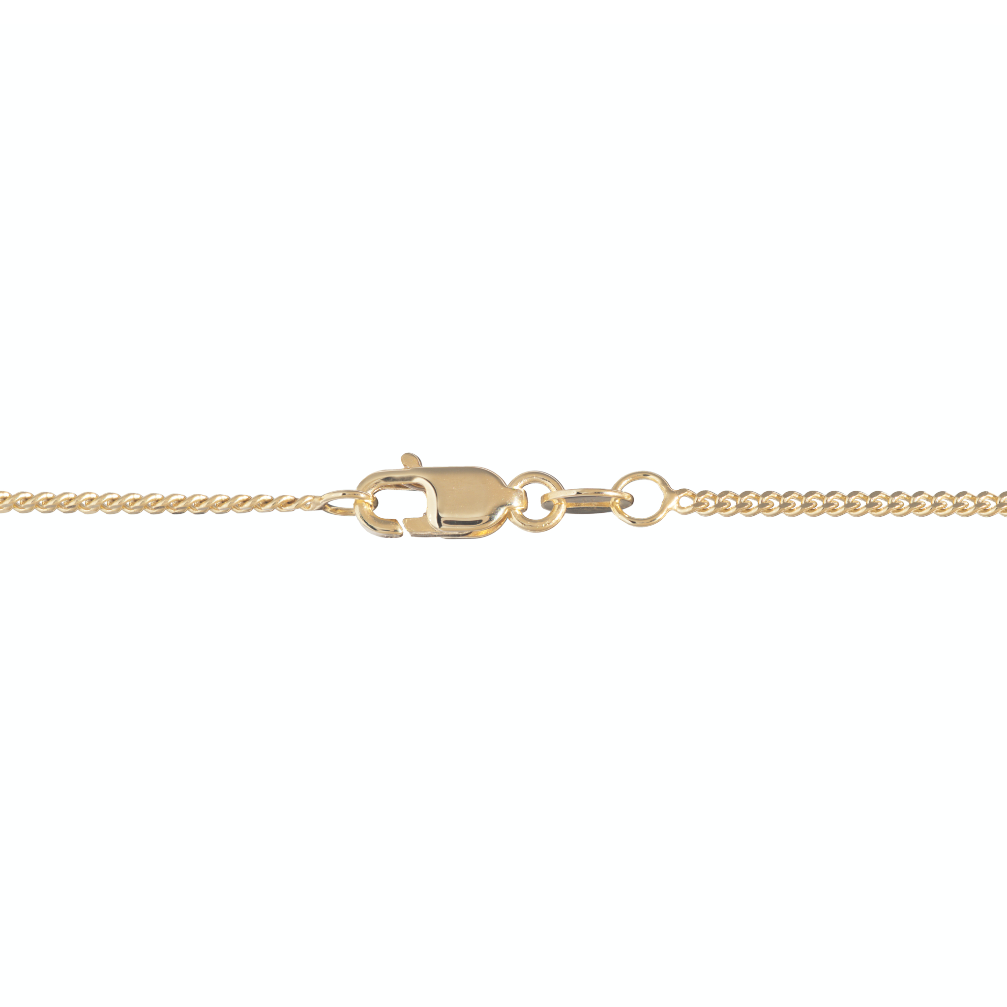 18" 1.5mm Gourmette Chain in Gold