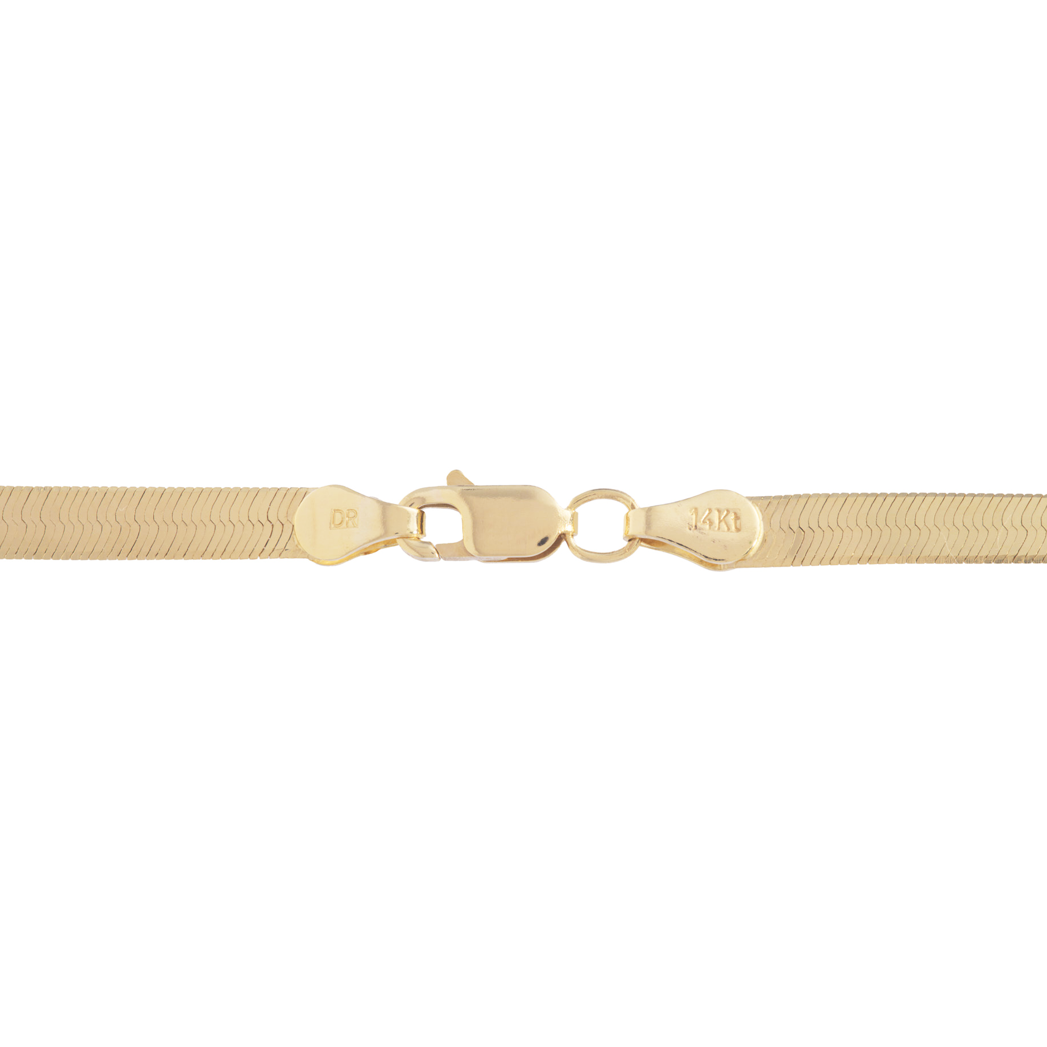 3.8mm Herringbone Chain in Gold