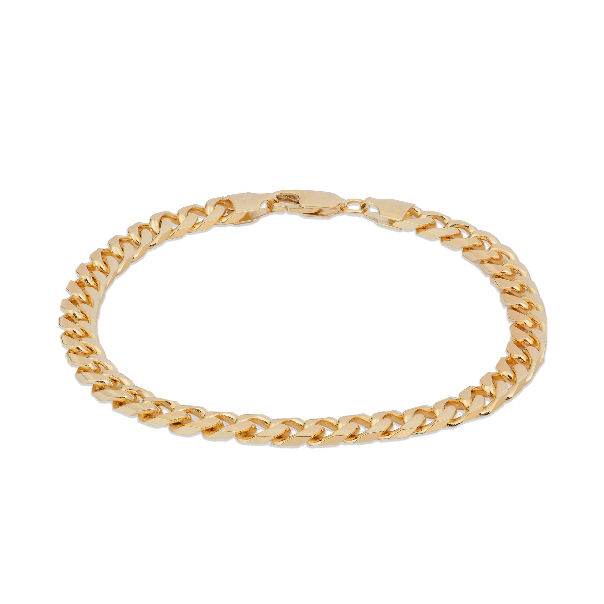 6mm Miami Kubanisches Armband in Gold