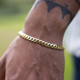 6,5 mm Miami Cuban Lite Armband in Gold