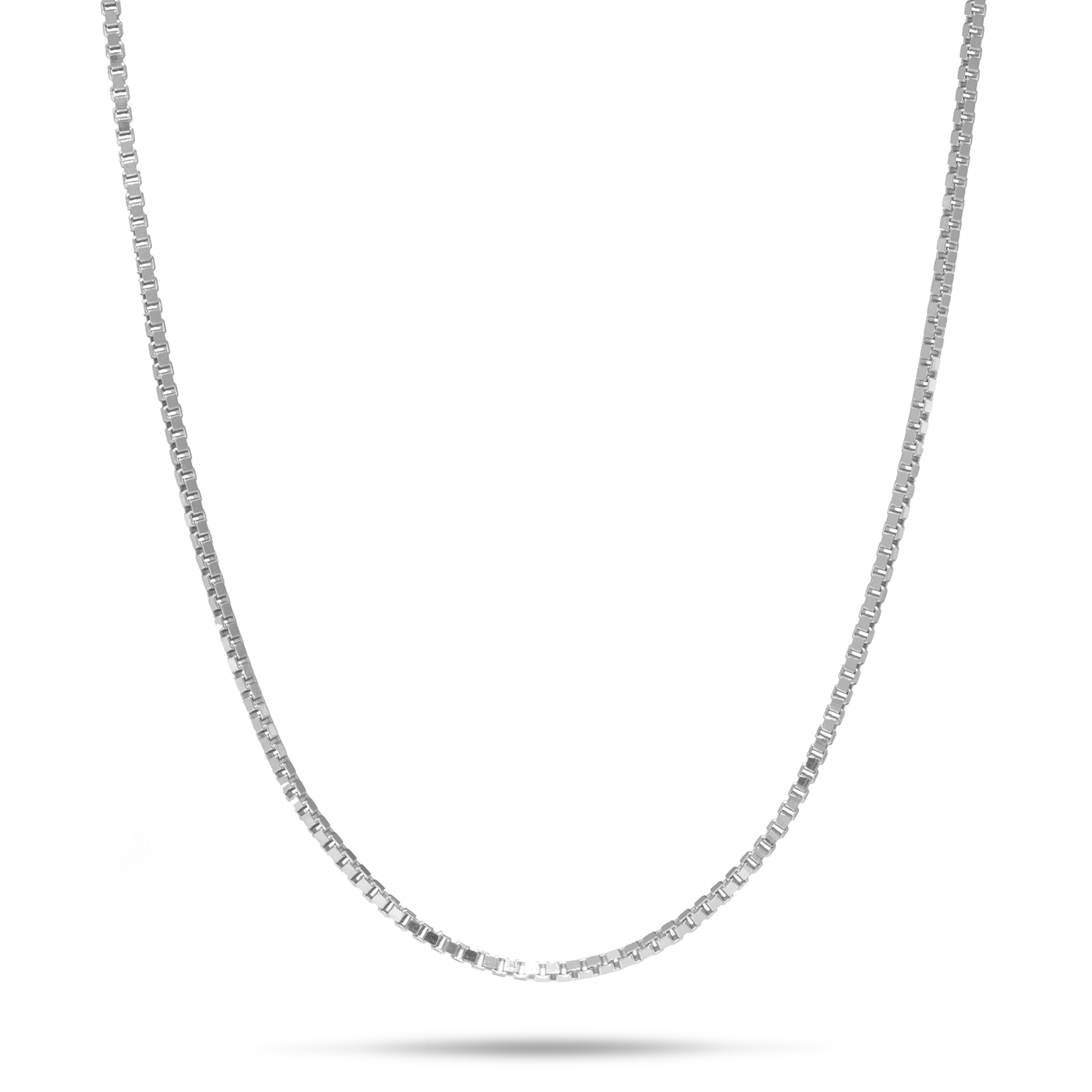 1,0 mm Kastenkette aus Sterlingsilber