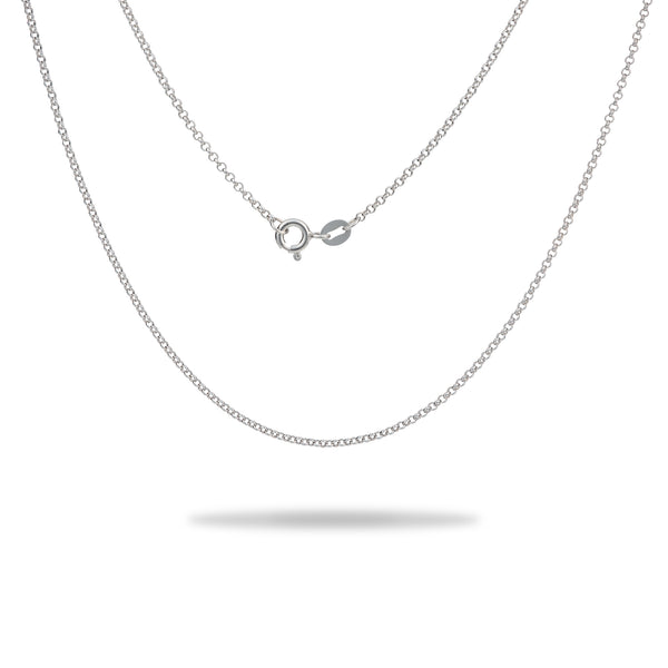 1.0mm Rolo Chain in Sterling Silver