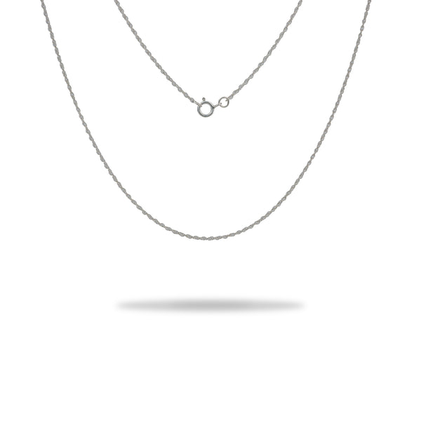 1.5mm Double Rope Chain in Sterling Silver - Maui Divers Jewelry
