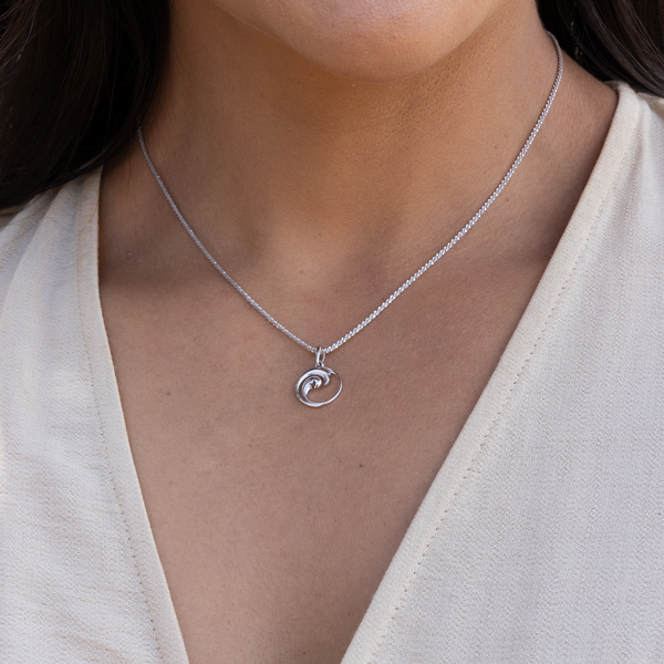 Nalu-Anhänger / Charm aus Sterlingsilber - 12 mm