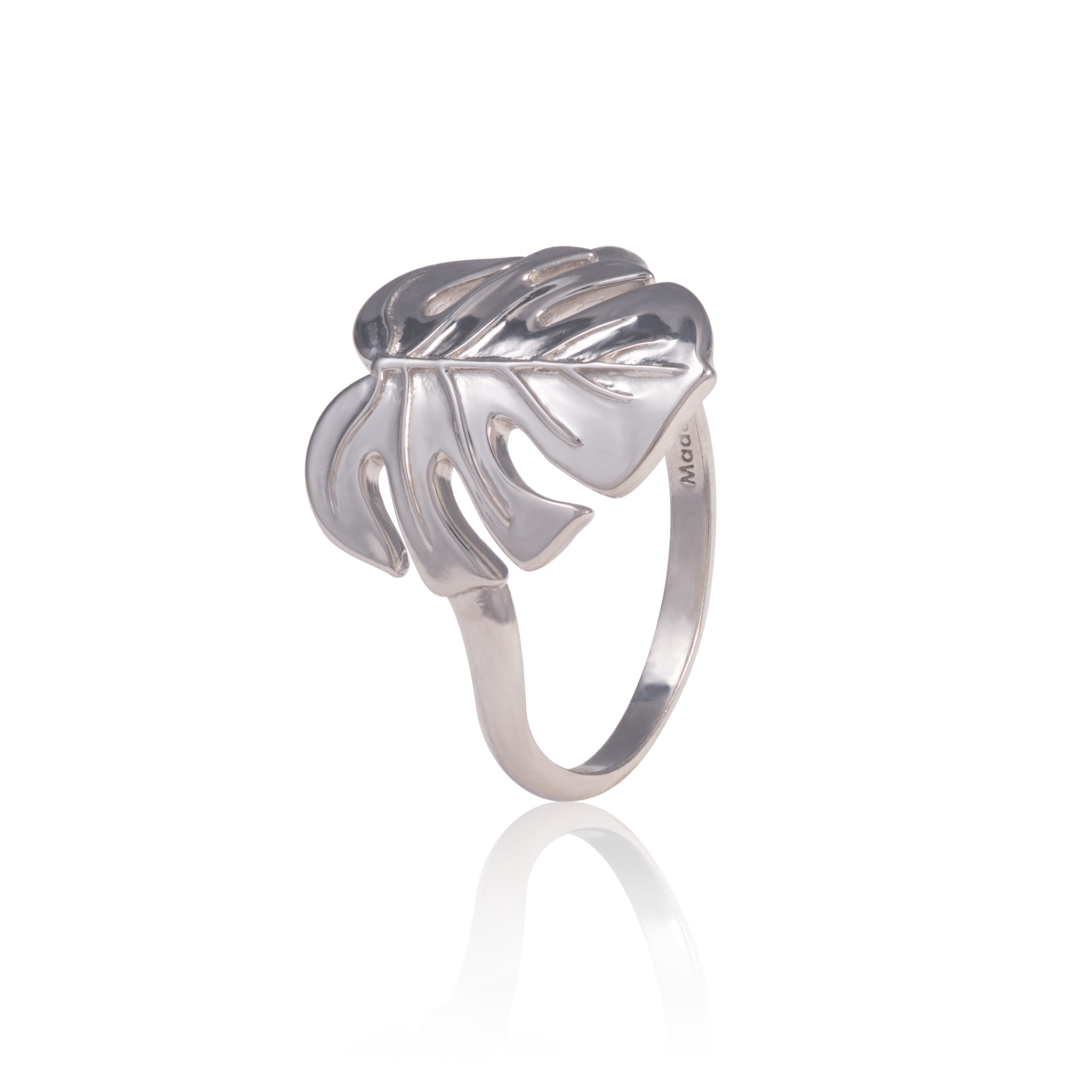 Monstera Ring in Sterling Silver - 15mm