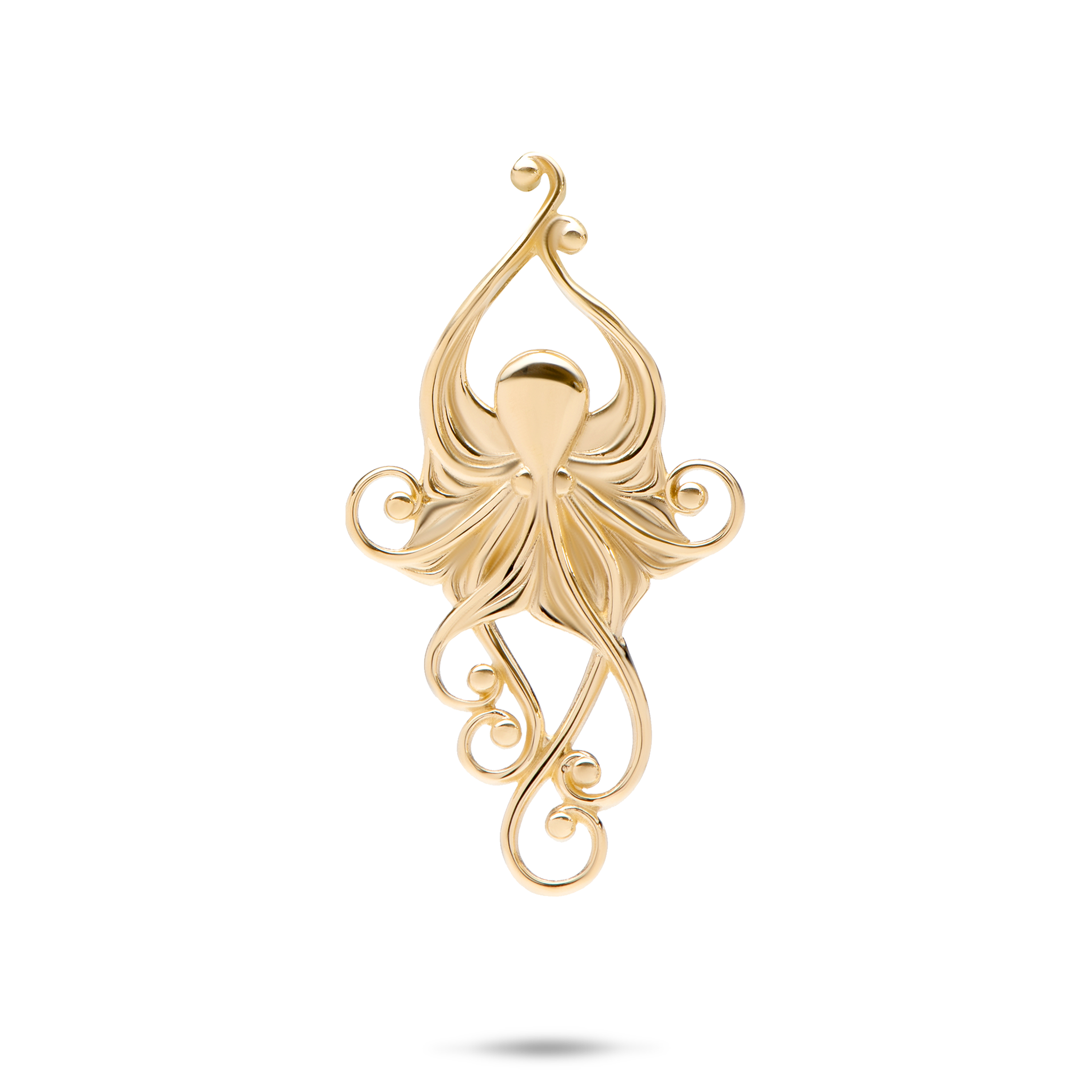 Living Heirloom Octopus Pendant in Gold - 36mm