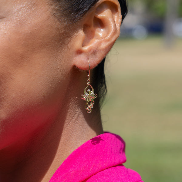Living Heirloom Octopus Ohrringe in Gold – 25 mm