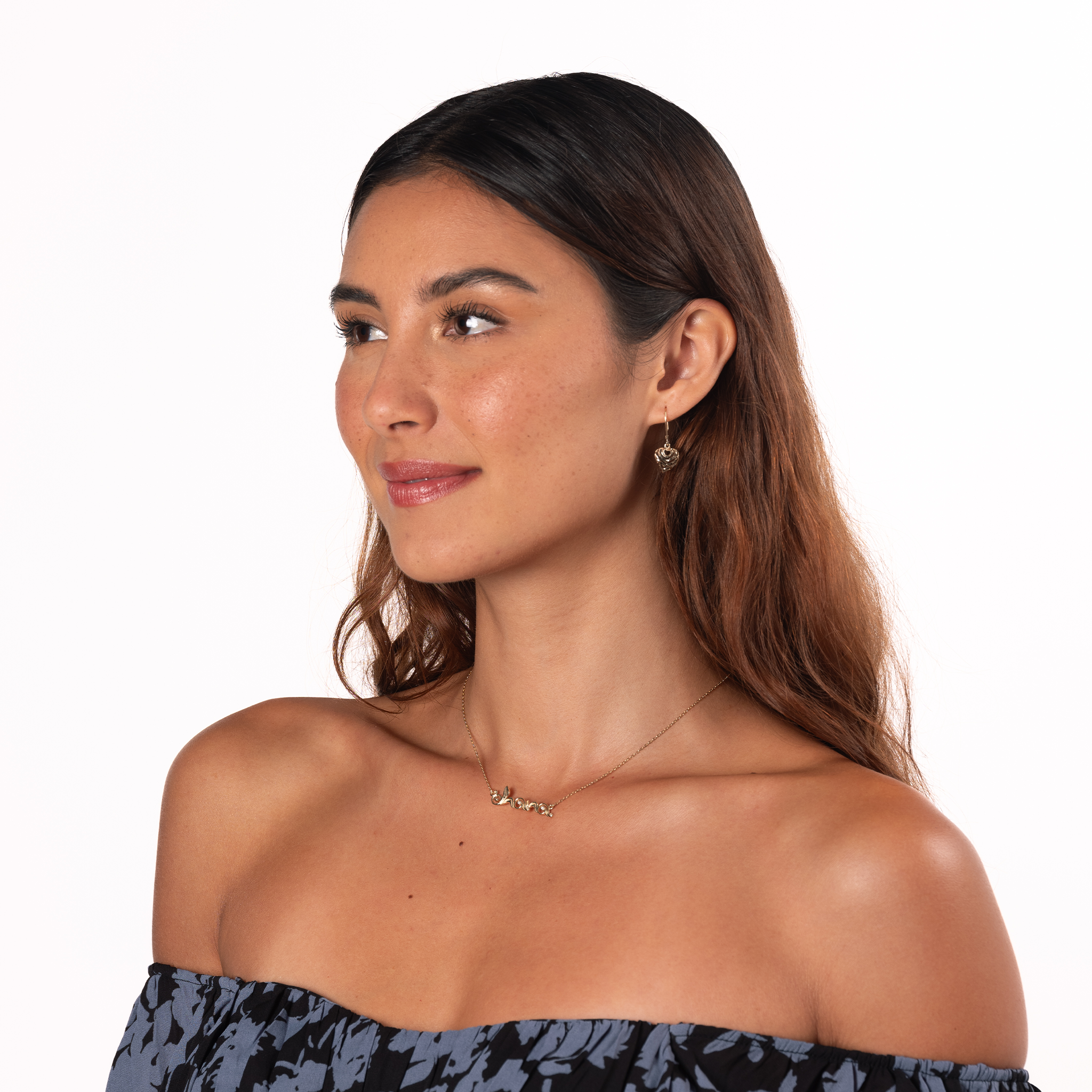 16-18" Adjustable Living Heirloom ʻOhana Necklace in Gold with Diamond