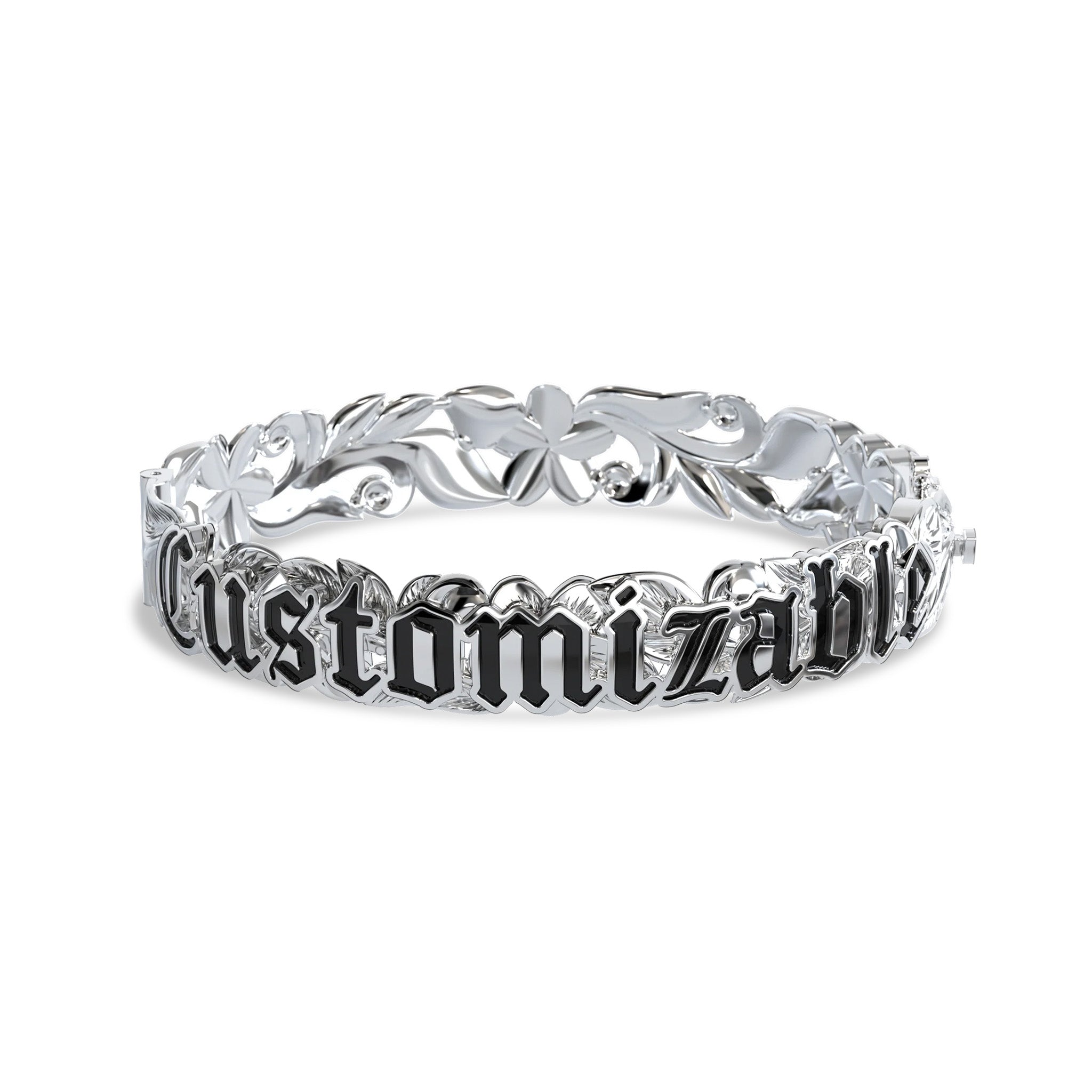 カスタマイズ可能なハワイアンヒンジブレスレット