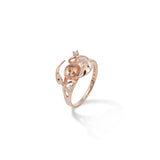 Pick A Pearl Maile Ring in Rose Gold with Diamonds