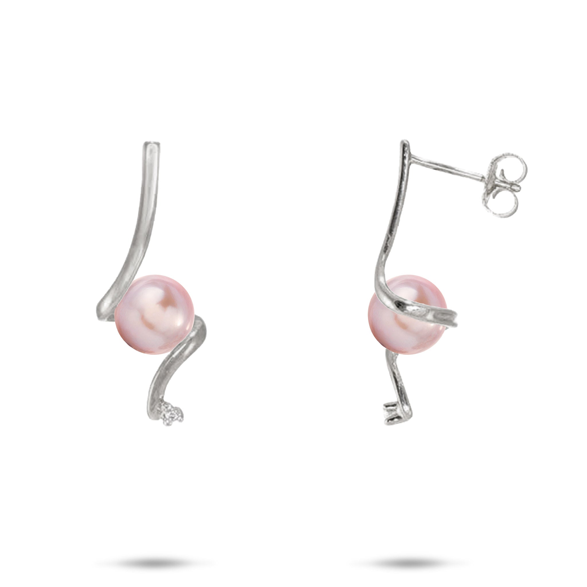Pick A Pearl Waterfall Earrings in White Gold