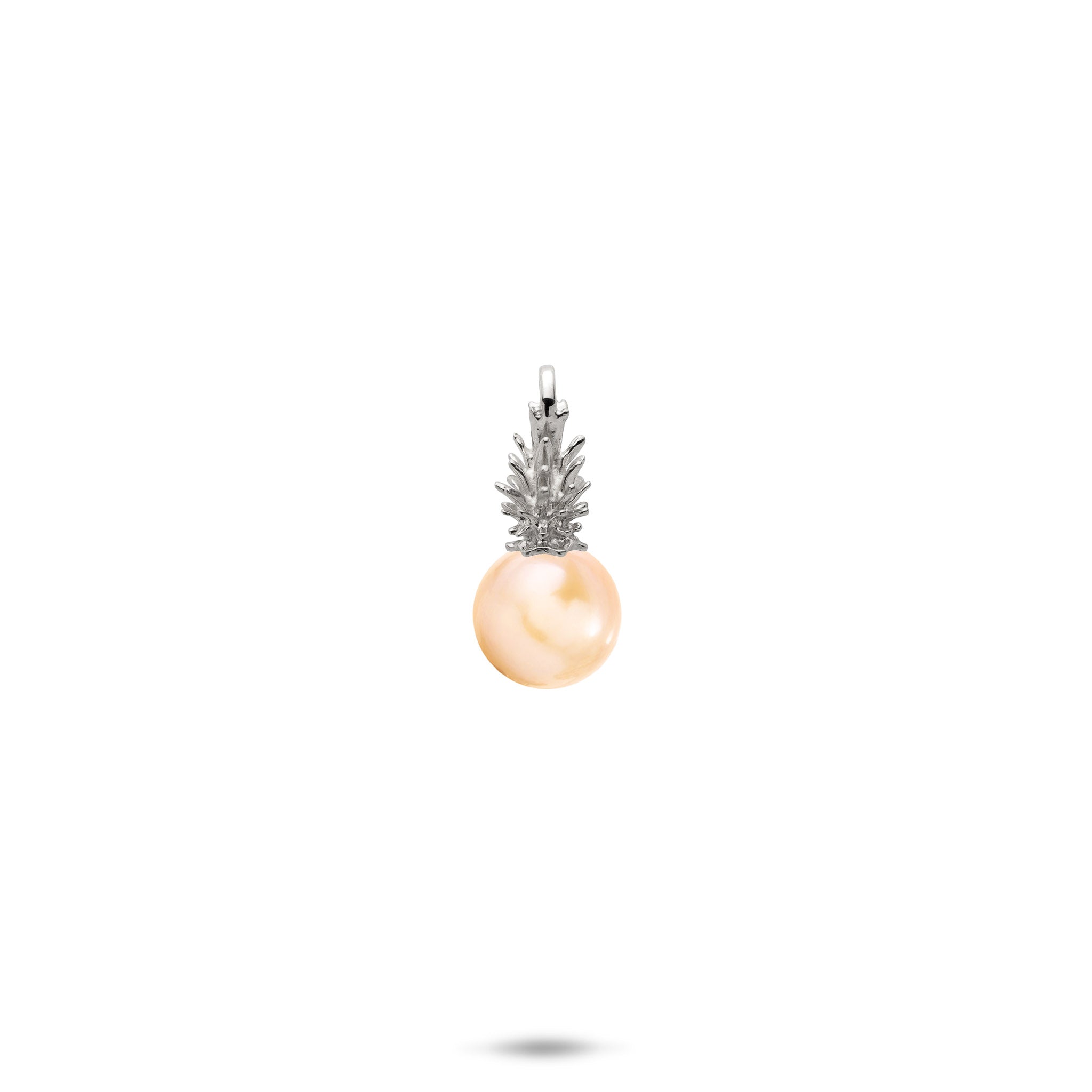 Pick A Pearl Pineapple Pendant in White Gold