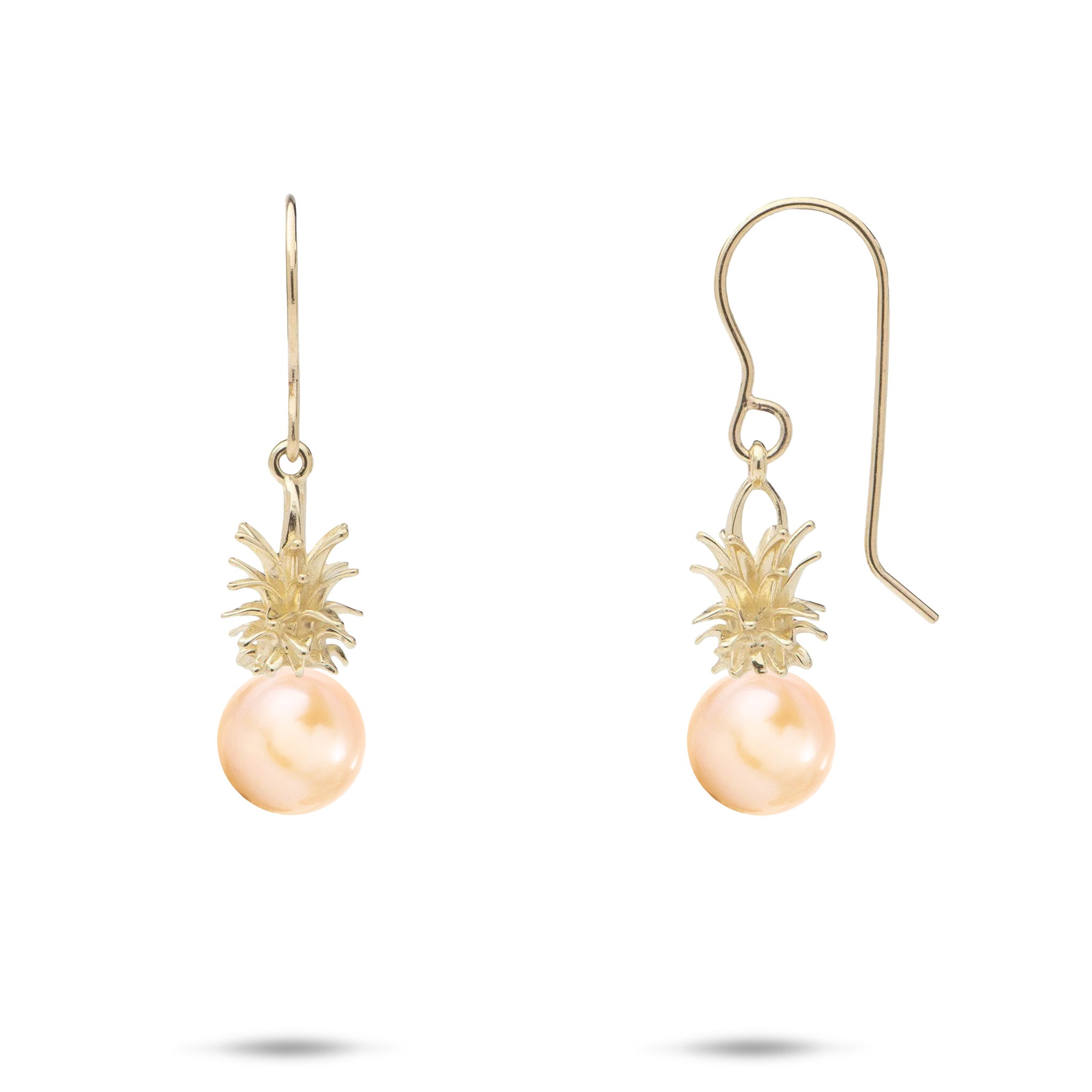 Pick A Pearl Pineapple Earrings in Gold