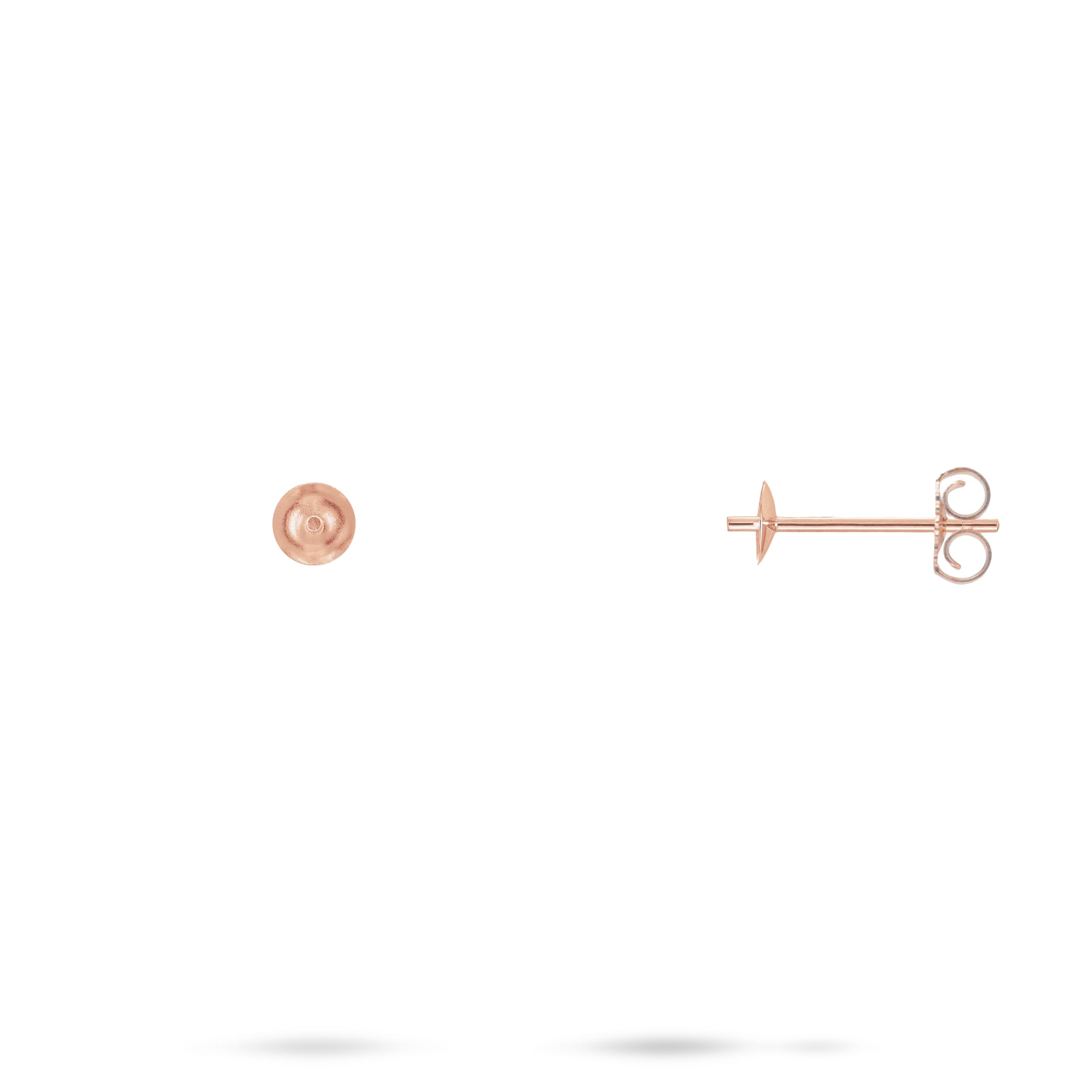 Pick A Pearl Stud Earrings in Rose Gold