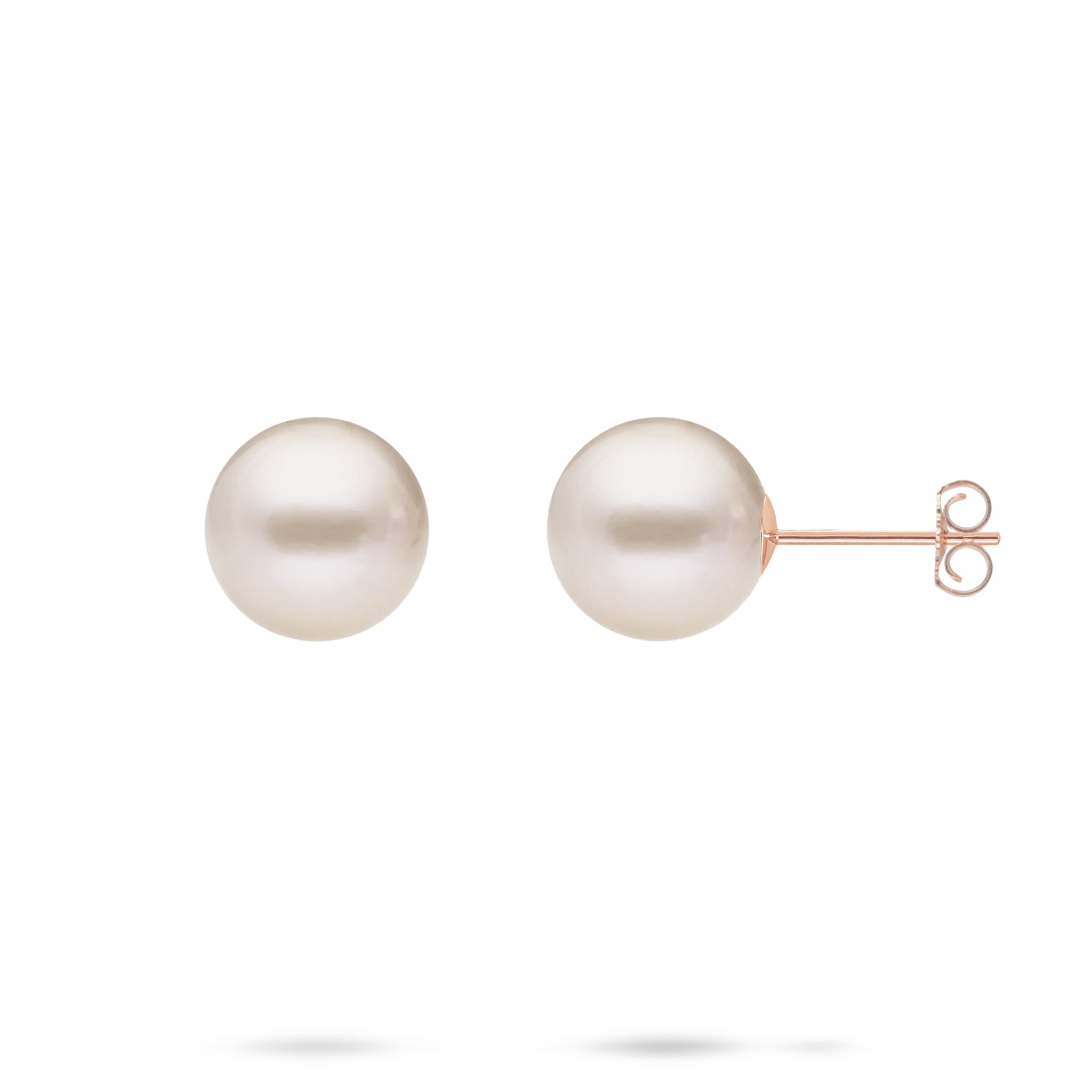 Pick A Pearl Stud Earrings in Rose Gold