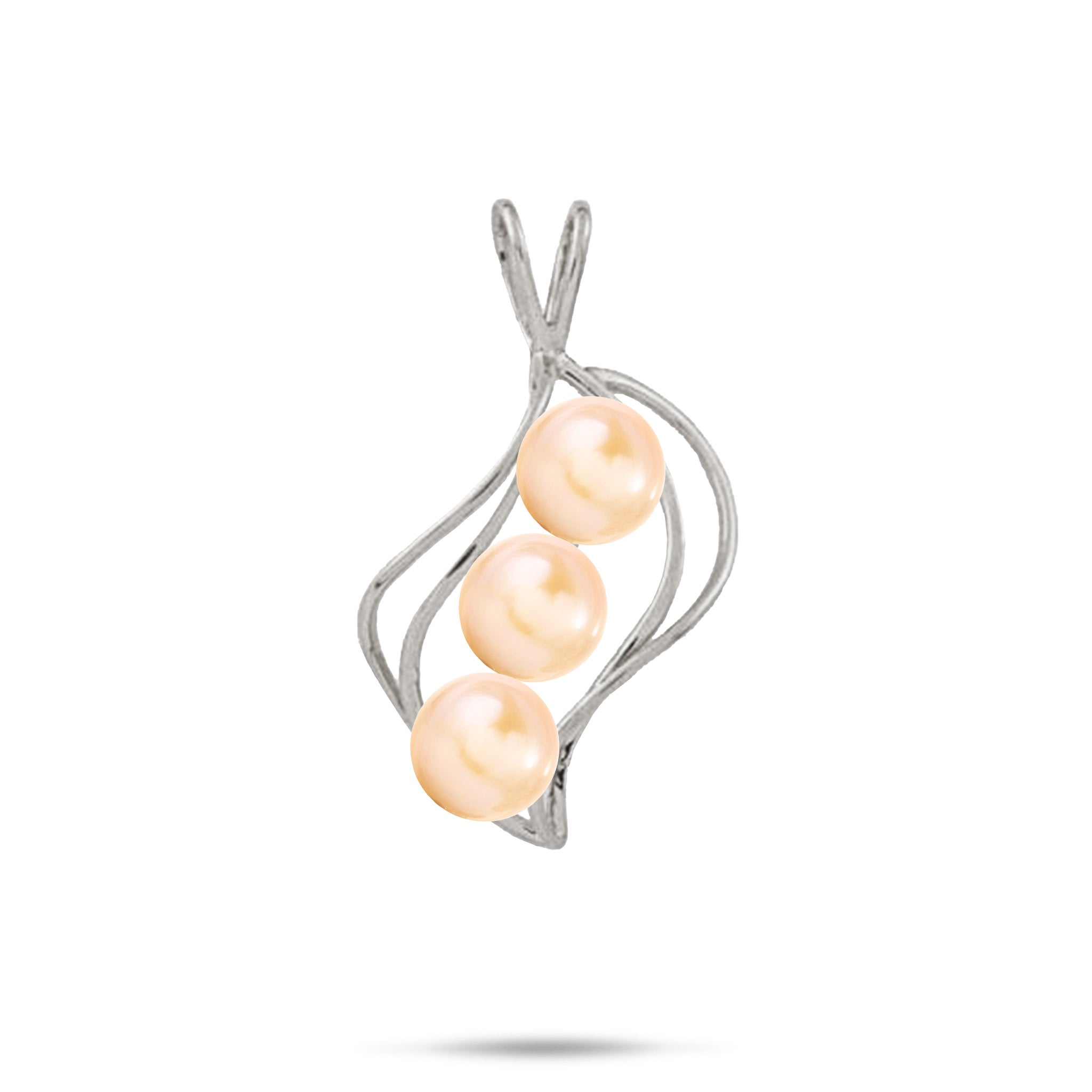 Pick A Pearl Waterfall Pendant in White Gold