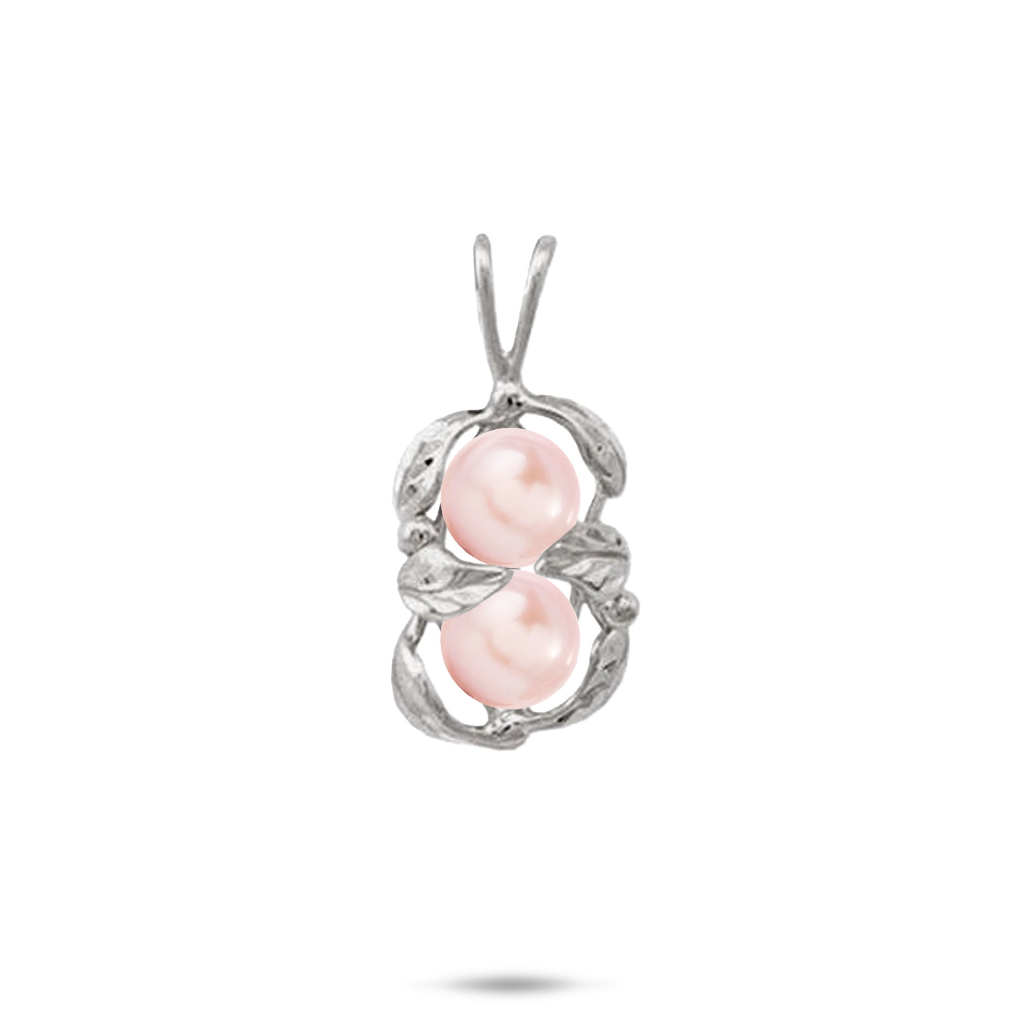 Pick A Pearl Maile Pendant in White Gold