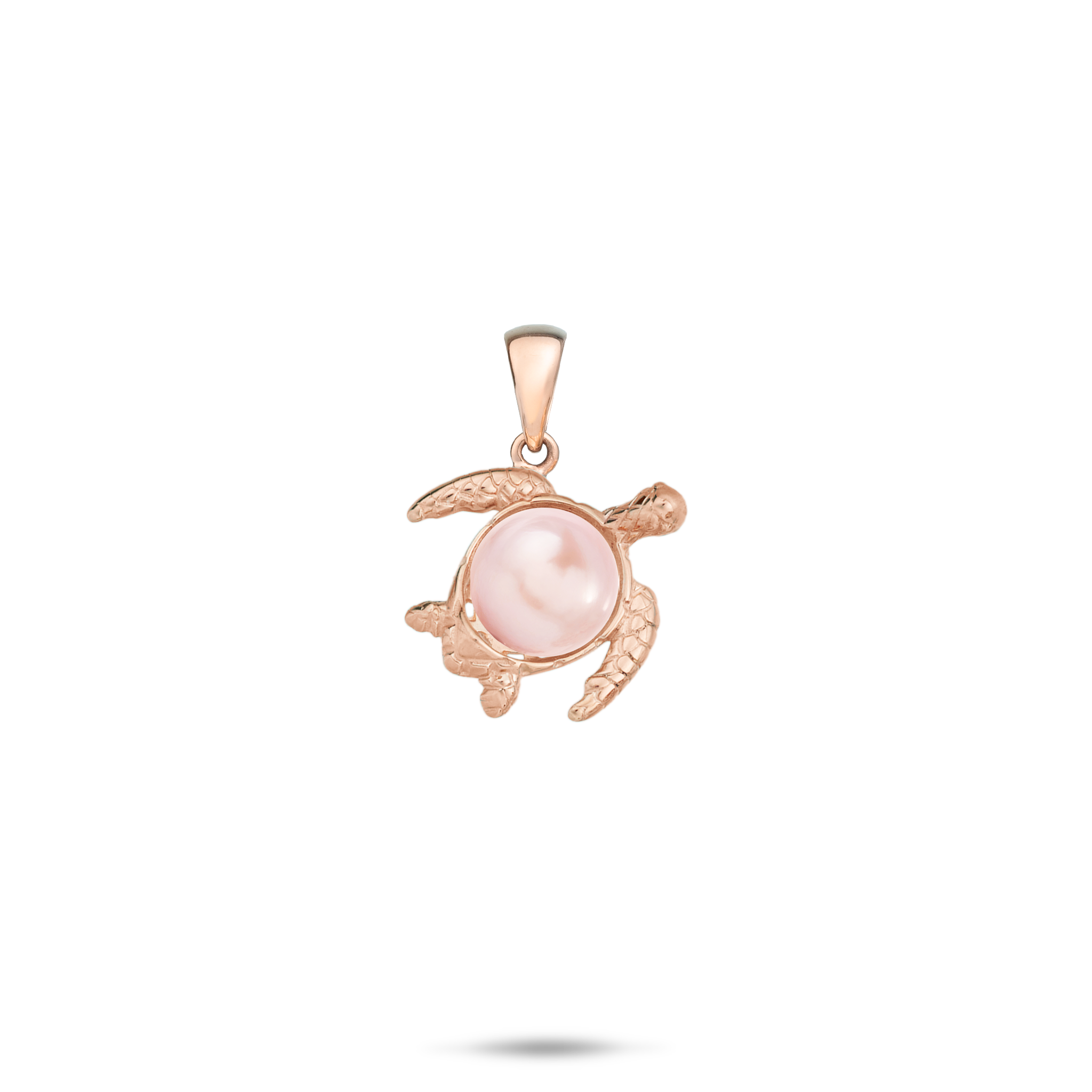 Pick A Pearl Honu Pendant in Rose Gold - 14mm