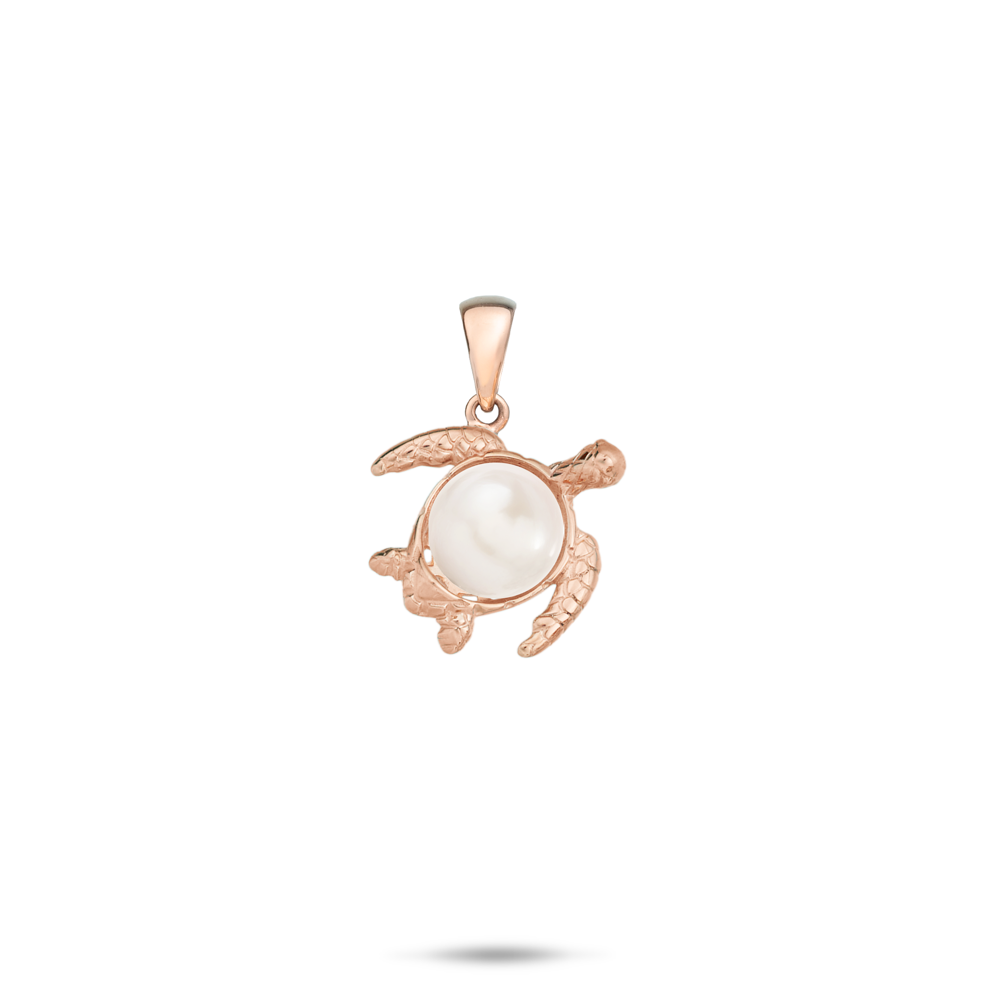 Pick A Pearl Honu Pendant in Rose Gold - 14mm
