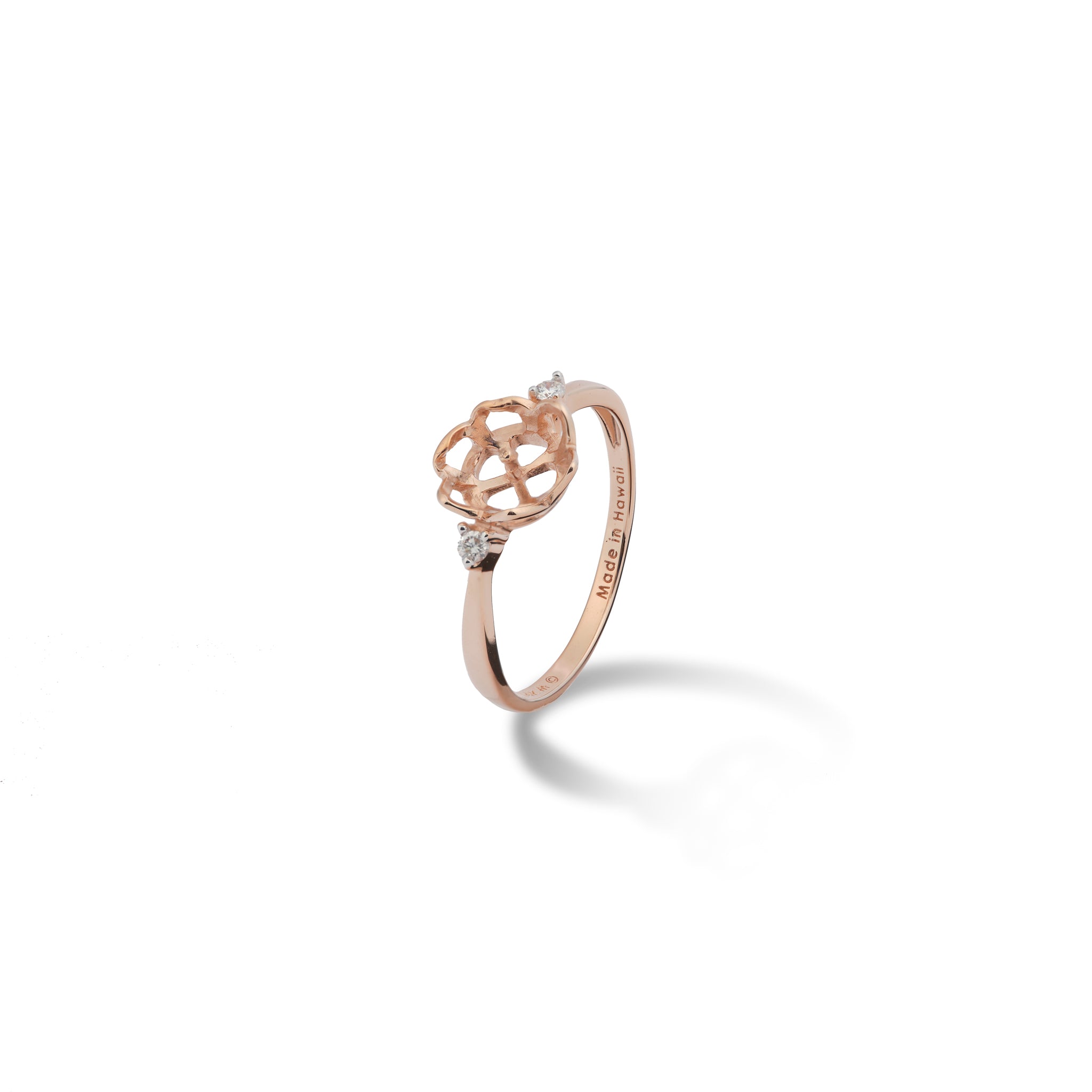 Pick A Pearl Crown Ring in Rose Gold with Diamonds