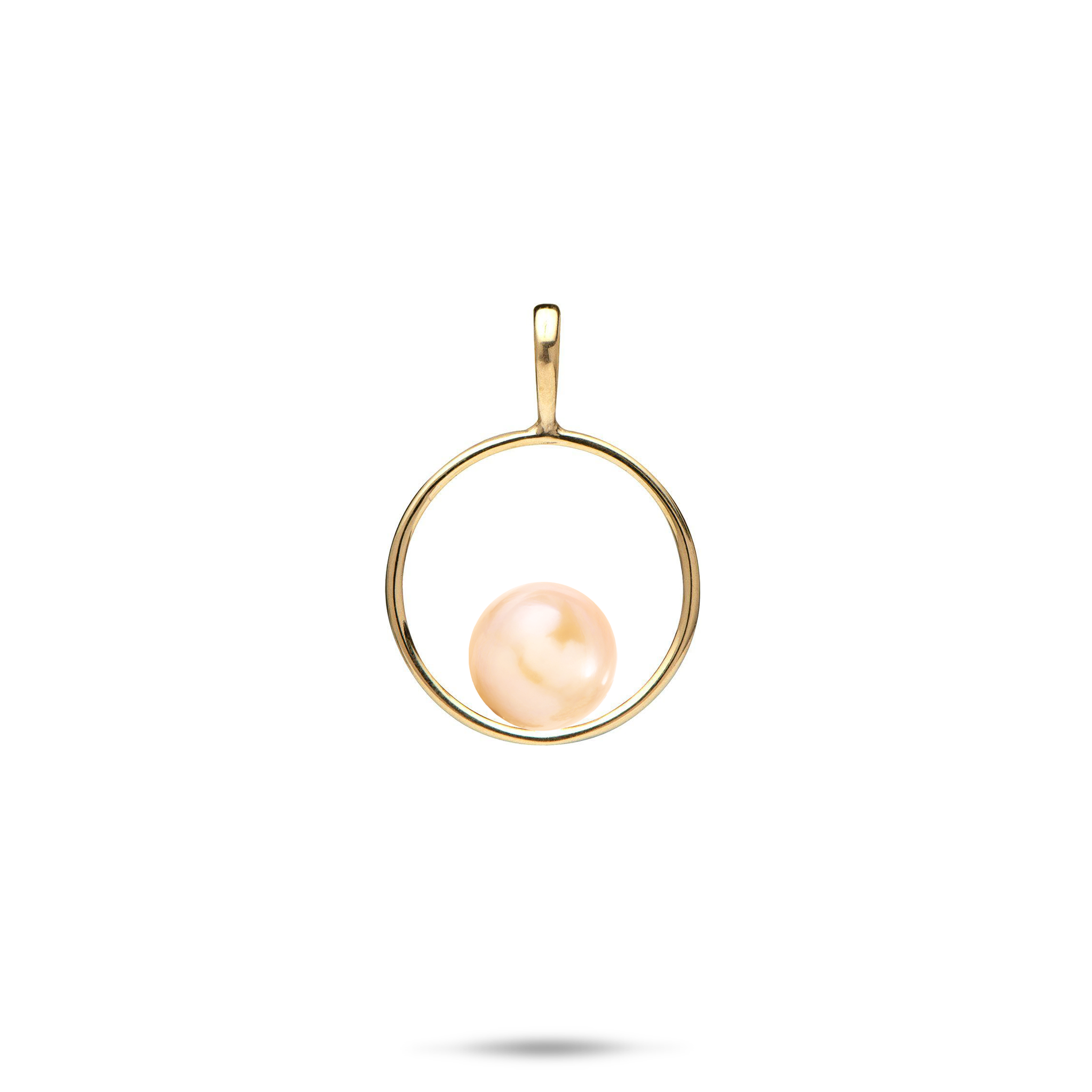 Pick A Pearl Circle of Life Pendant in Gold