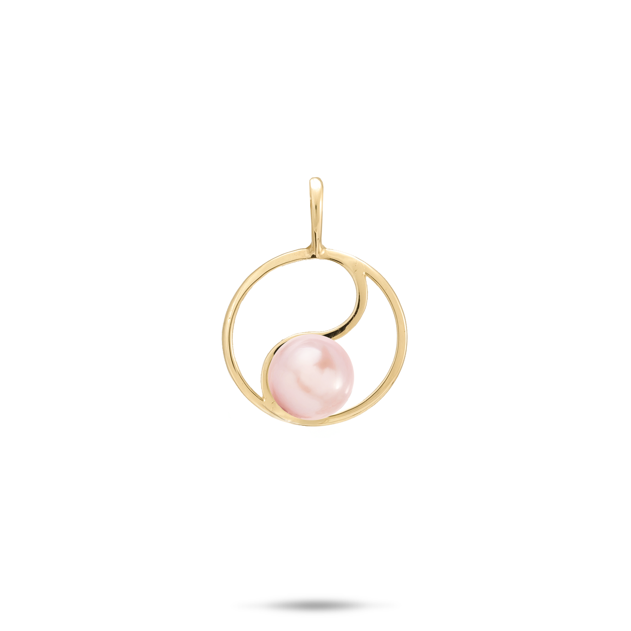 Wählen Sie einen Yin-Yang-Perlenanhänger in Gold – 15 mm