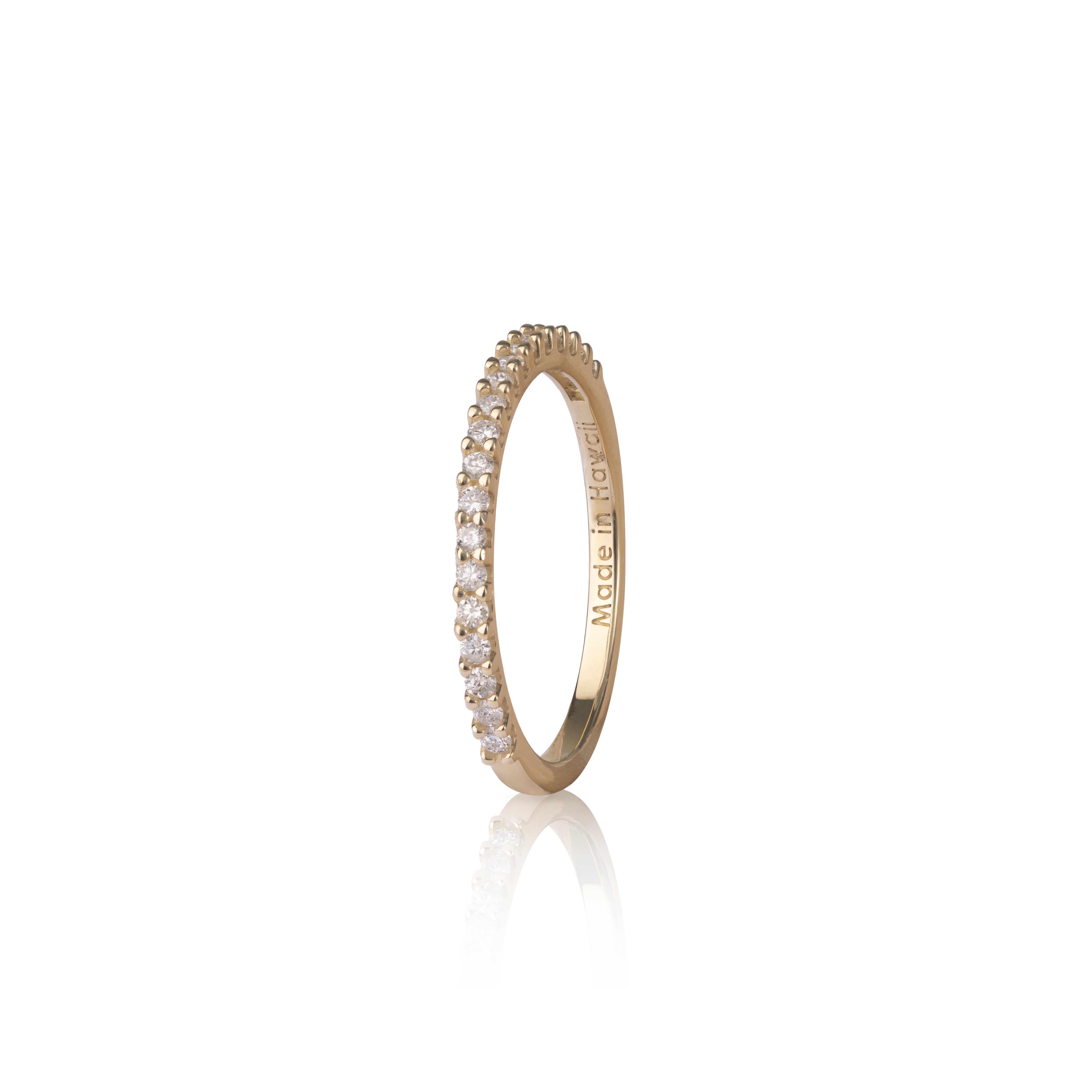 Jubiläumsring in Gold mit Diamanten