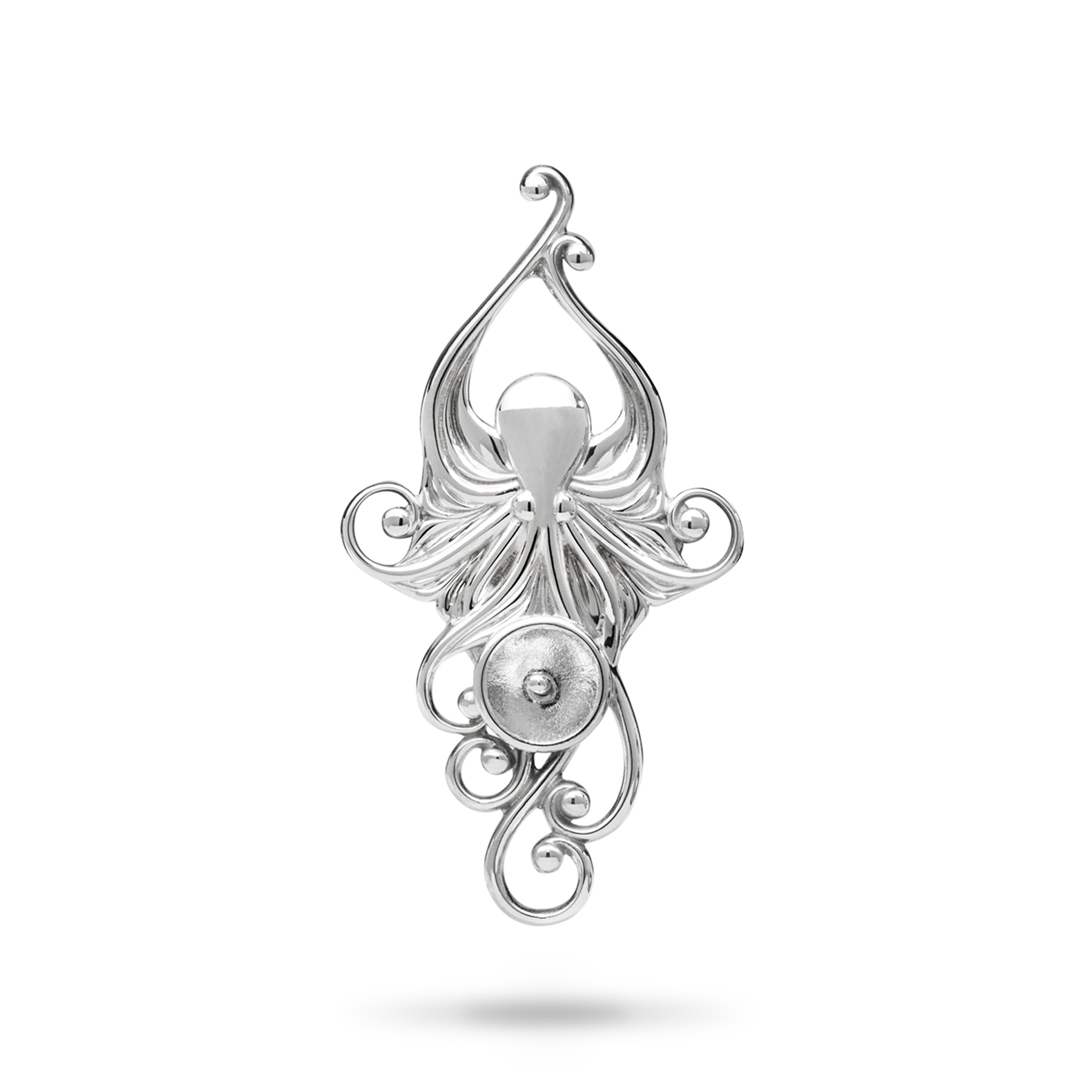 Choisissez un pendentif poultre vivant perlé en argent sterling - 36 mm