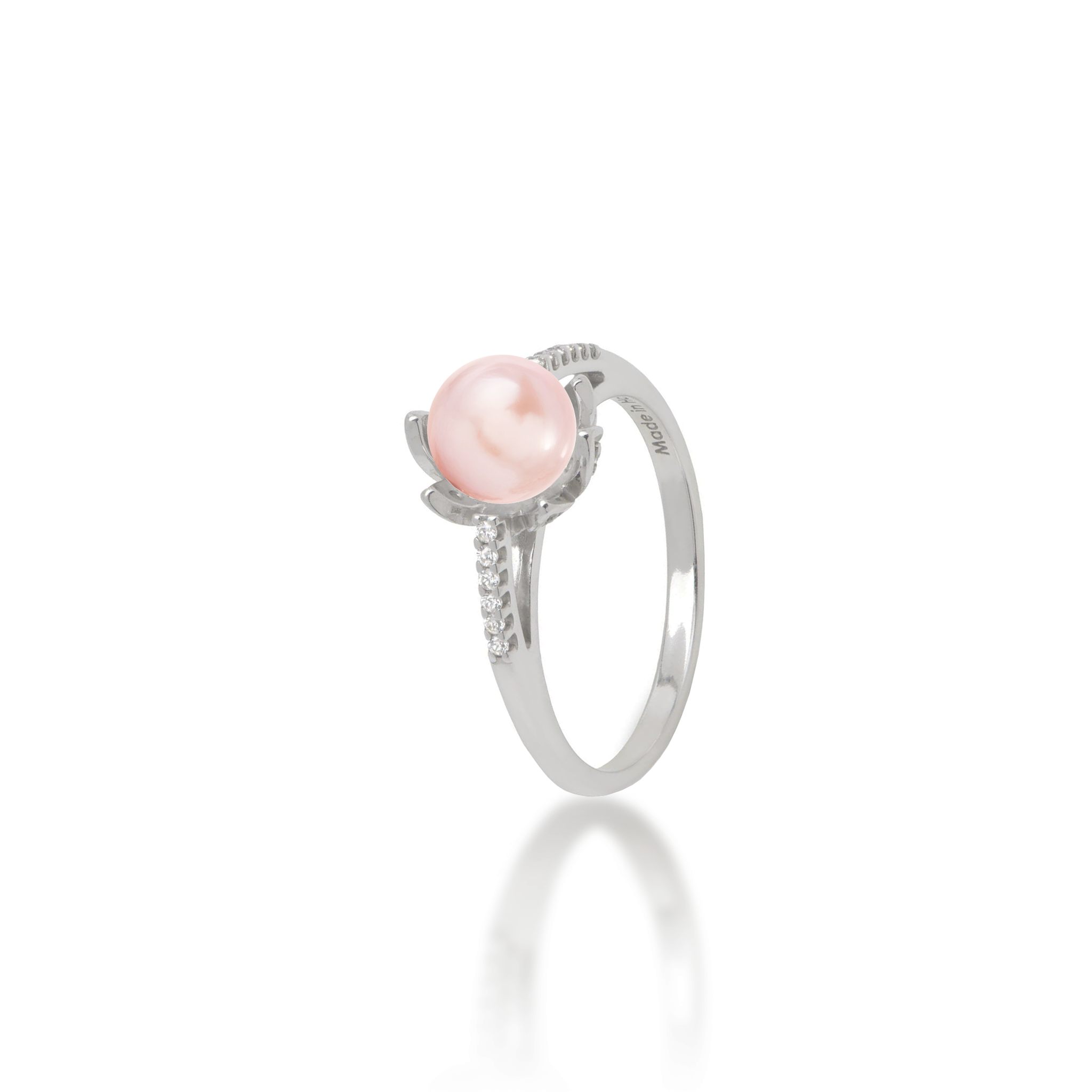 Pick A Pearl Pua Ring in Sterling Silver with Cubic Zirconia