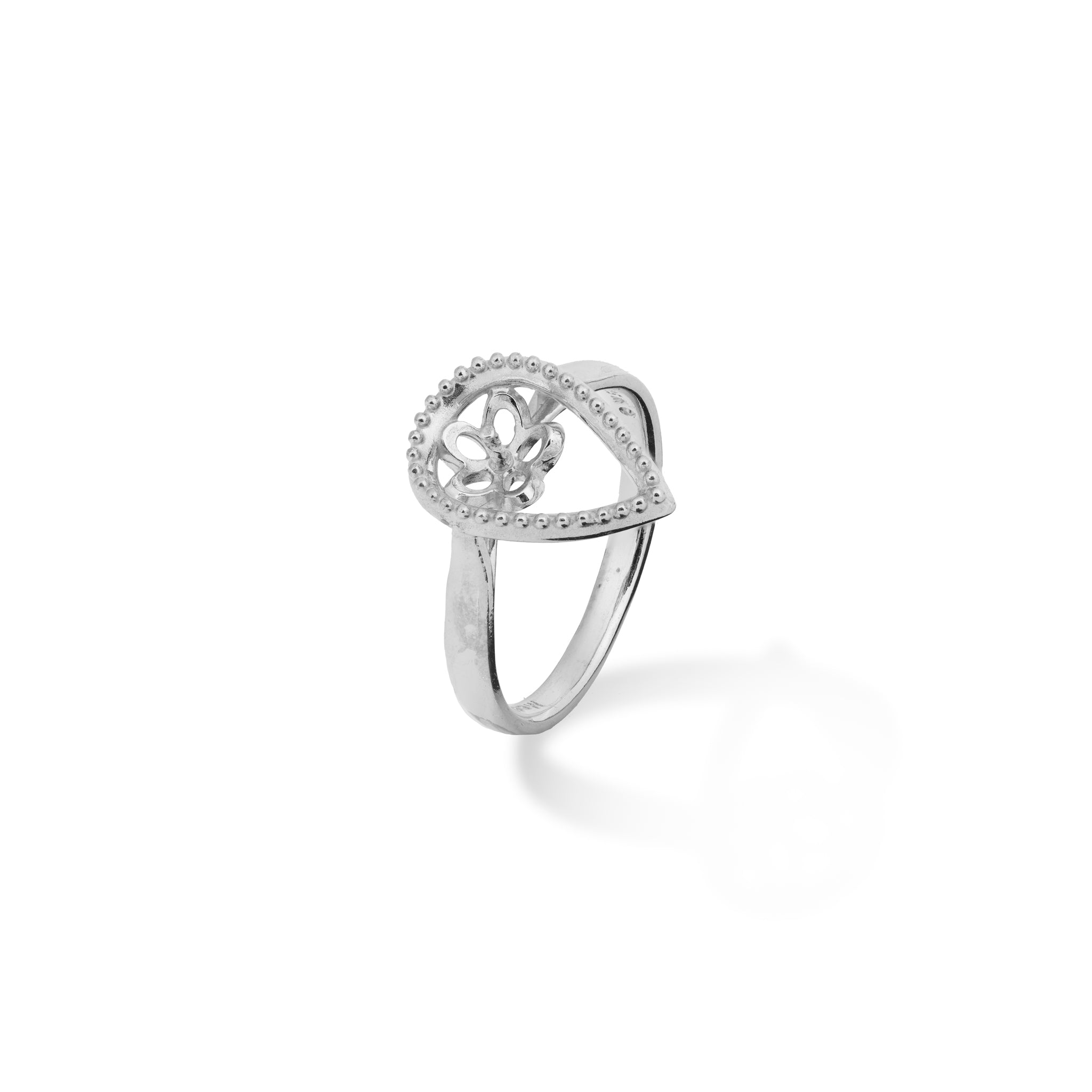 Pick A Pearl Teardrop Ring in Sterling Silver with Cubic Zirconia