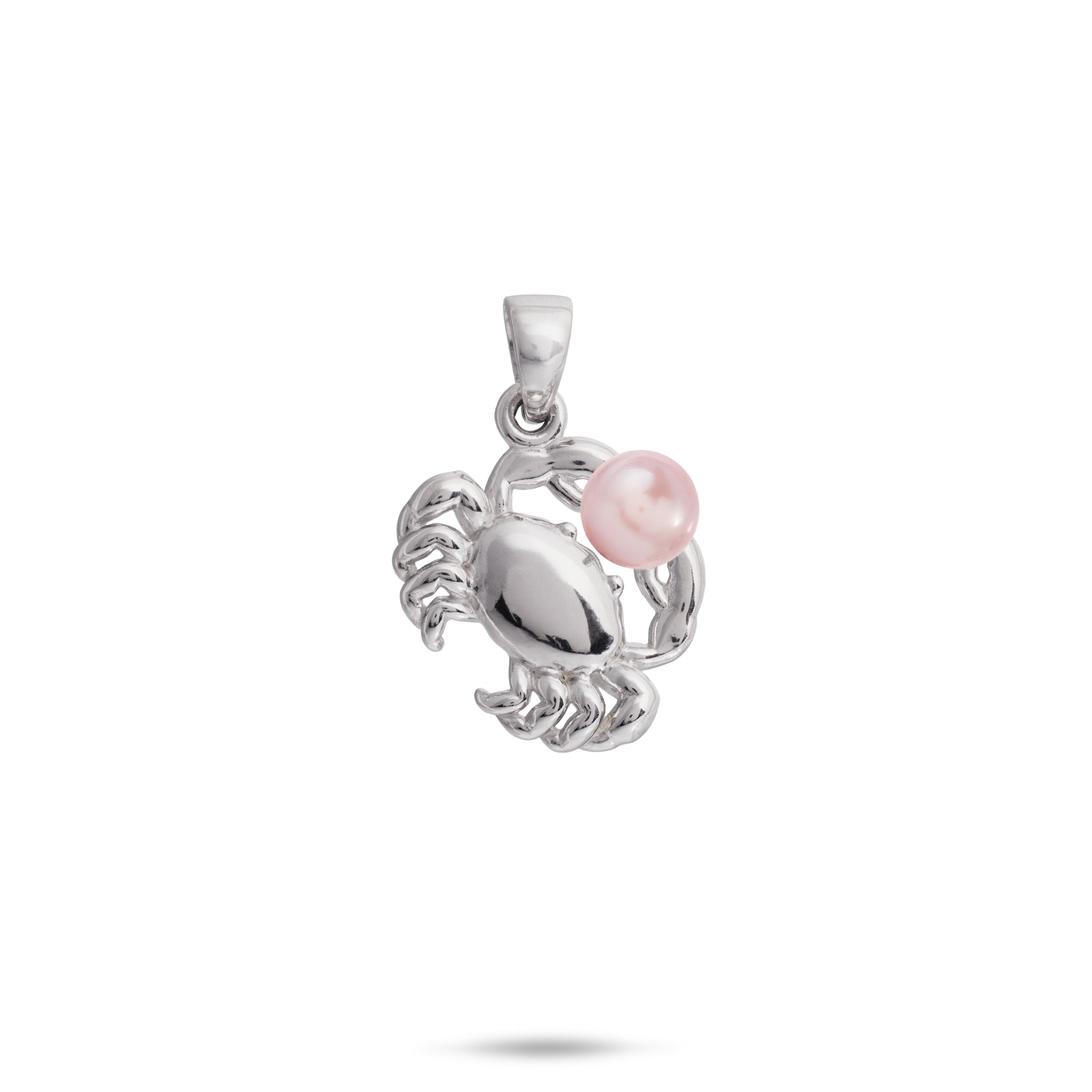Pick A Pearl Crab Pendant in Sterling Silver - 15mm