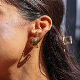Monstera Hoop Earrings in Gold - 20mm