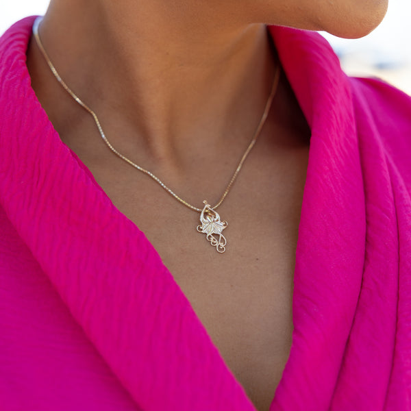 Living Heirloom Octopus-Anhänger in Gold – 25 mm