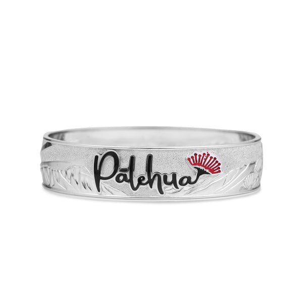 Pālehua Enamel Bracelet in Sterling Silver - 17mm - Maui Divers Jewelry