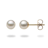 Akoya Pearl Earrings in Gold (5.5-6mm)-Maui Divers Jewelry