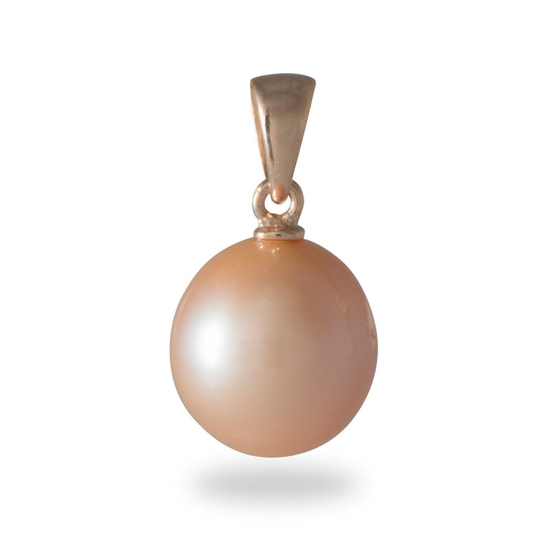 Pink Freshwater Pearl Pendant in Rose Gold-Maui Divers Jewelry