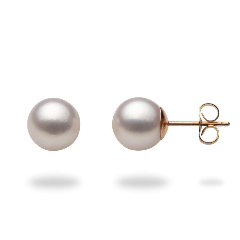 Akoya Pearl Earrings in Rose Gold-Maui Divers Jewelry