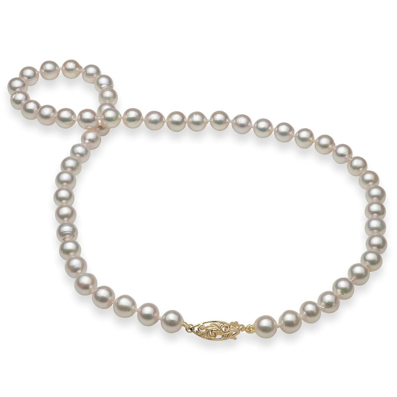 Akoya Pearl (7-8mm) Strand in 14K Yellow Gold