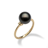 Tahitian Pearl Ring in Gold (9-10mm)-Maui Divers Jewelry