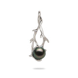 Hawaiian Heritage Tahitian Pearl Pendant in White Gold-Maui Divers Jewelry