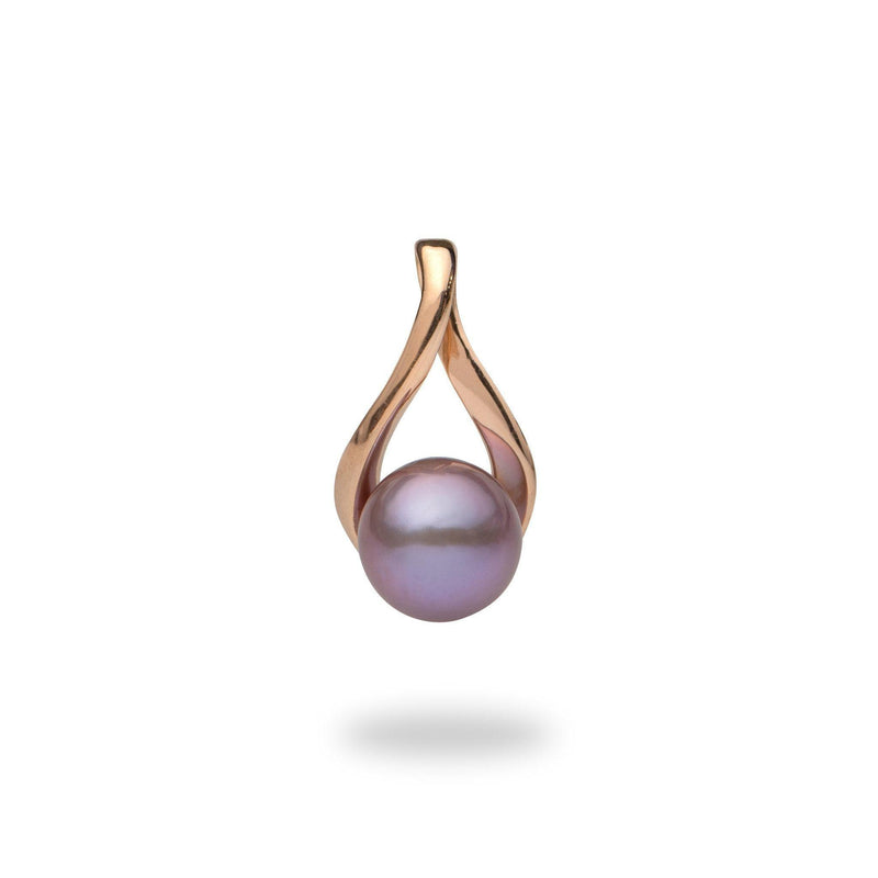 Ultraviolet Freshwater Pearl Pendant in Rose Gold-Maui Divers Jewelry