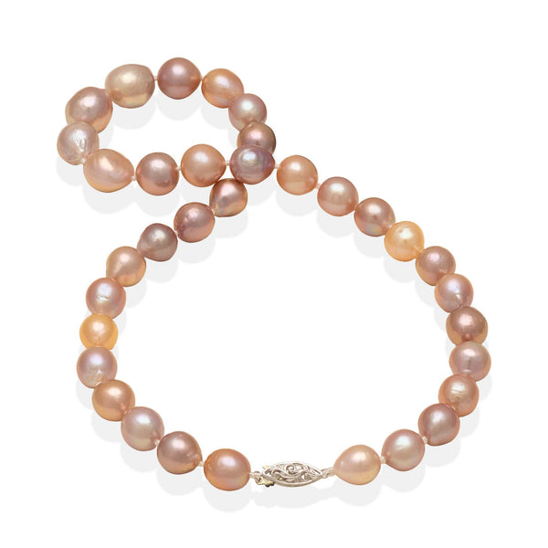 20-22" Freshwater Pearl Strand with White Gold Clasp