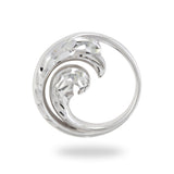 Nalu Pendant in White Gold - 18mm-Maui Divers Jewelry