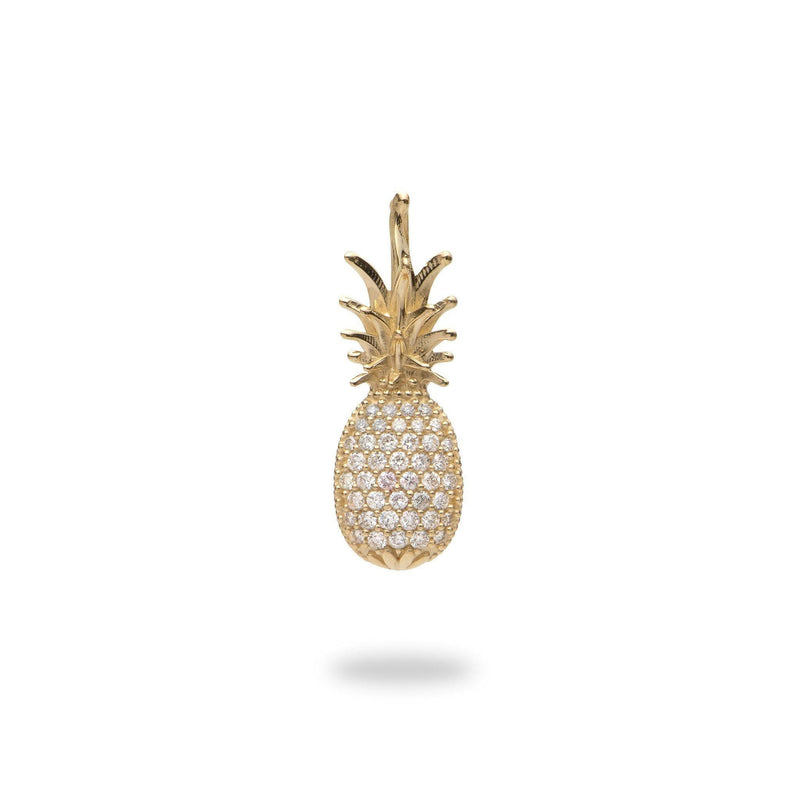 Pineapple Pendant with Diamonds in Gold-Maui Divers Jewelry