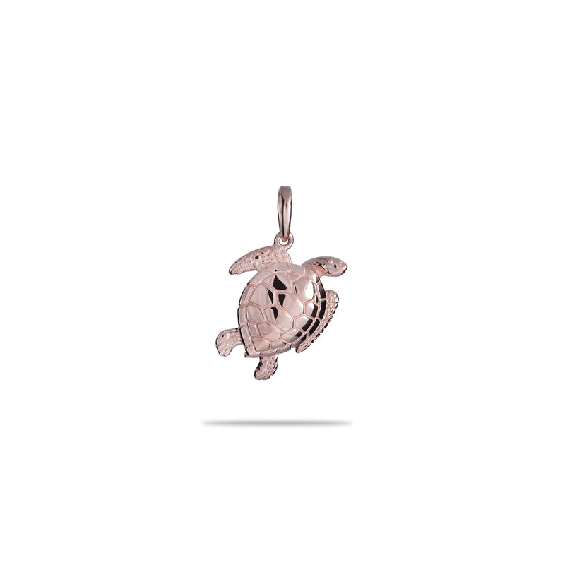 Honu Pendant in Rose Gold - 18mm - Maui Divers Jewelry
