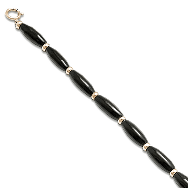 Black Coral Bracelet in Gold-Maui Divers Jewelry